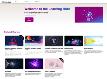 Siteimprove Learning Hub